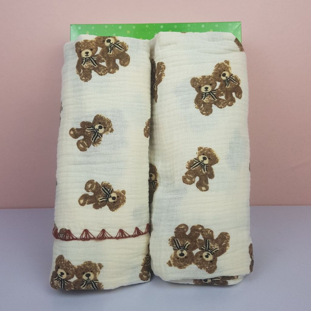 Khăn Tắm Sợi Tre Muslin Đa Năng Kentuti KT 90x140cm Cho Bé Với 4 Lớp Dày Dặn, Mềm Mại, Thấm Hút Tốt