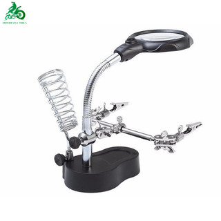 Kính lúp soi hàn mạch điện tử có đèn led, kính lúp sửa chữa để bàn không dây