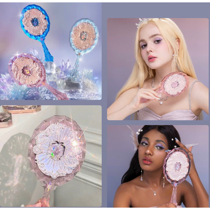 - chính hãng. Gương Trang Điểm,  Lược Cầm Tay.. MoonlightMermaid - Swan Ballet - Strawberry Rococo