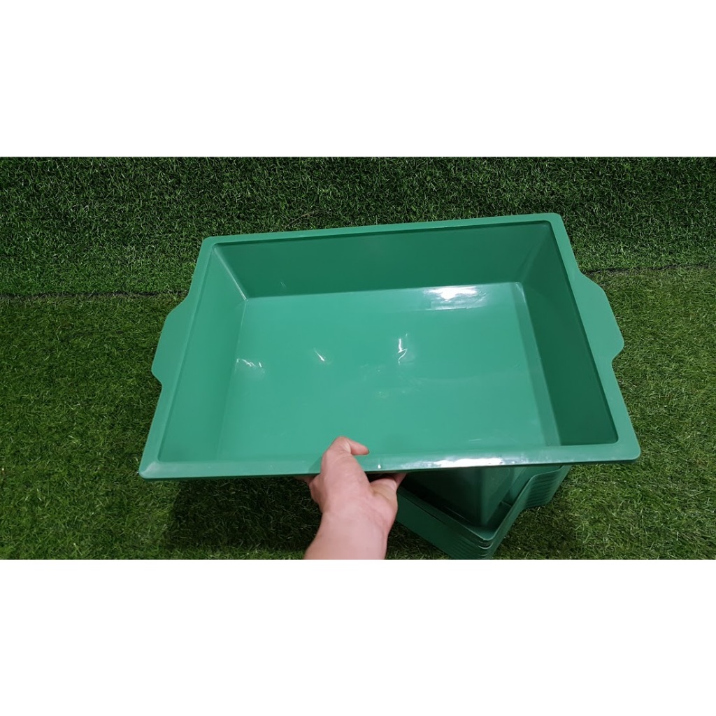 Combo 10 cái khay xanh 40-50-8cm đựng nước trồng lan làm mát và trồng rau ươm giống rau mầm