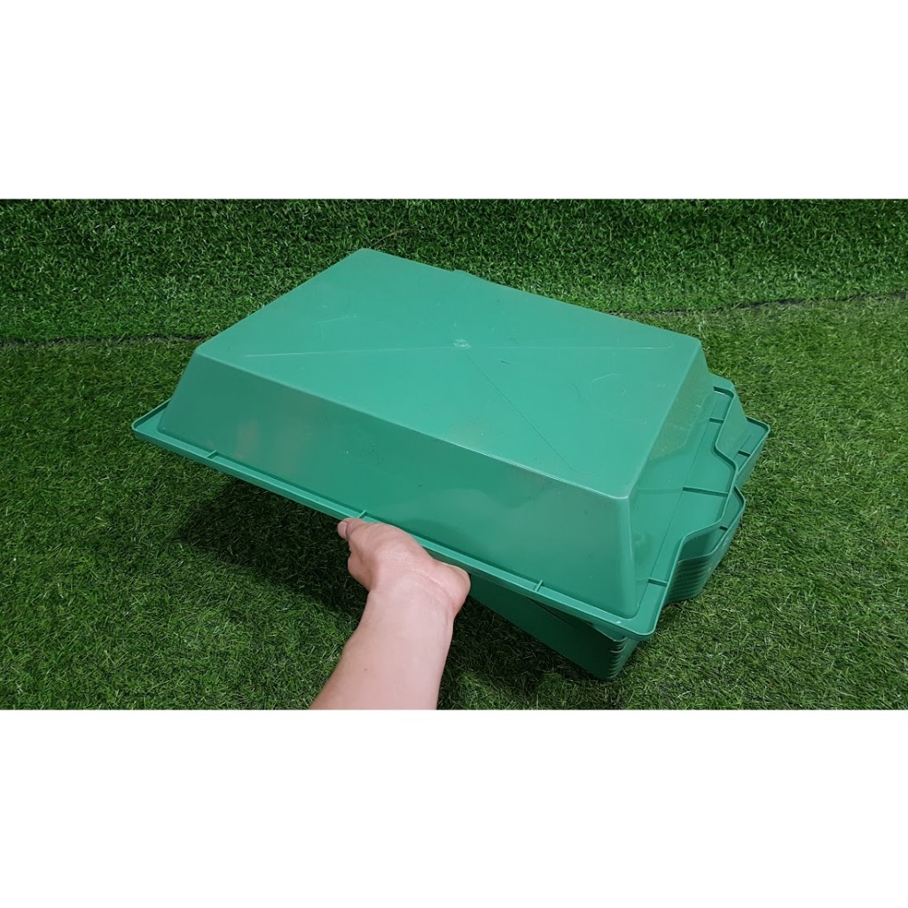 Combo 10 cái khay xanh 40-50-8cm đựng nước trồng lan làm mát và trồng rau ươm giống rau mầm