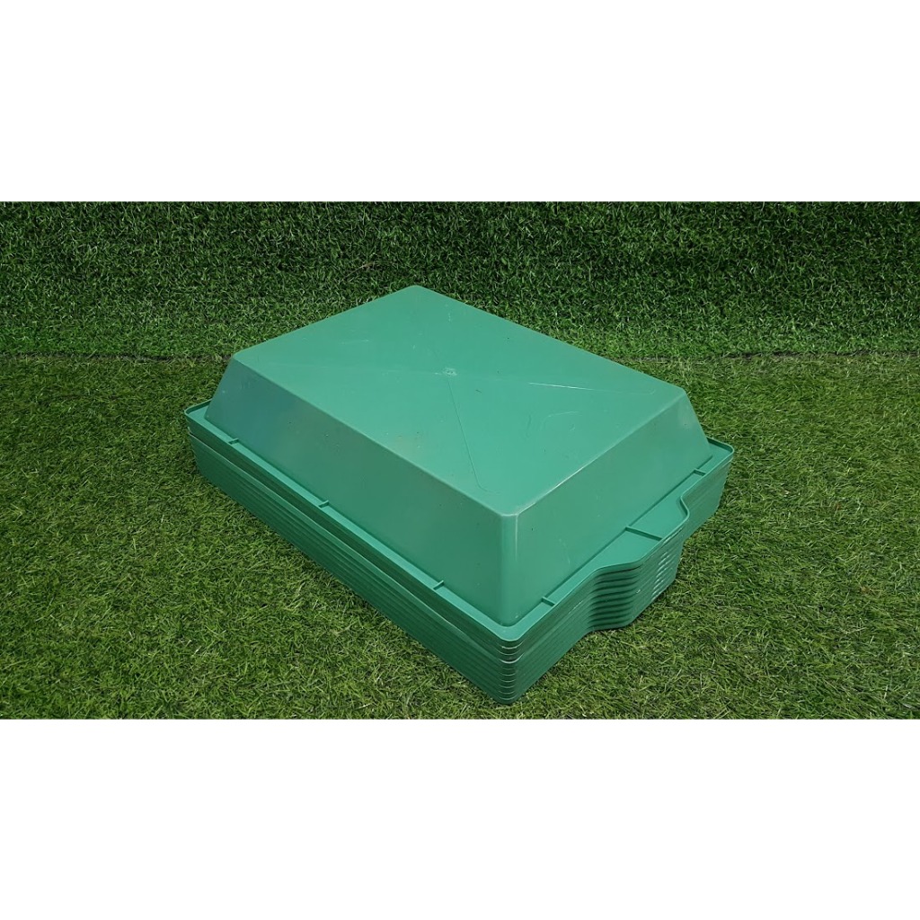 Combo 10 cái khay xanh 40-50-8cm đựng nước trồng lan làm mát và trồng rau ươm giống rau mầm