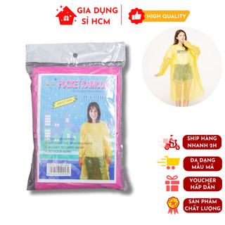 Áo mưa mặc 1 lần dài 1m2 , áo mưa bọc, áo mưa nilong giá sỉ siêu rẻ