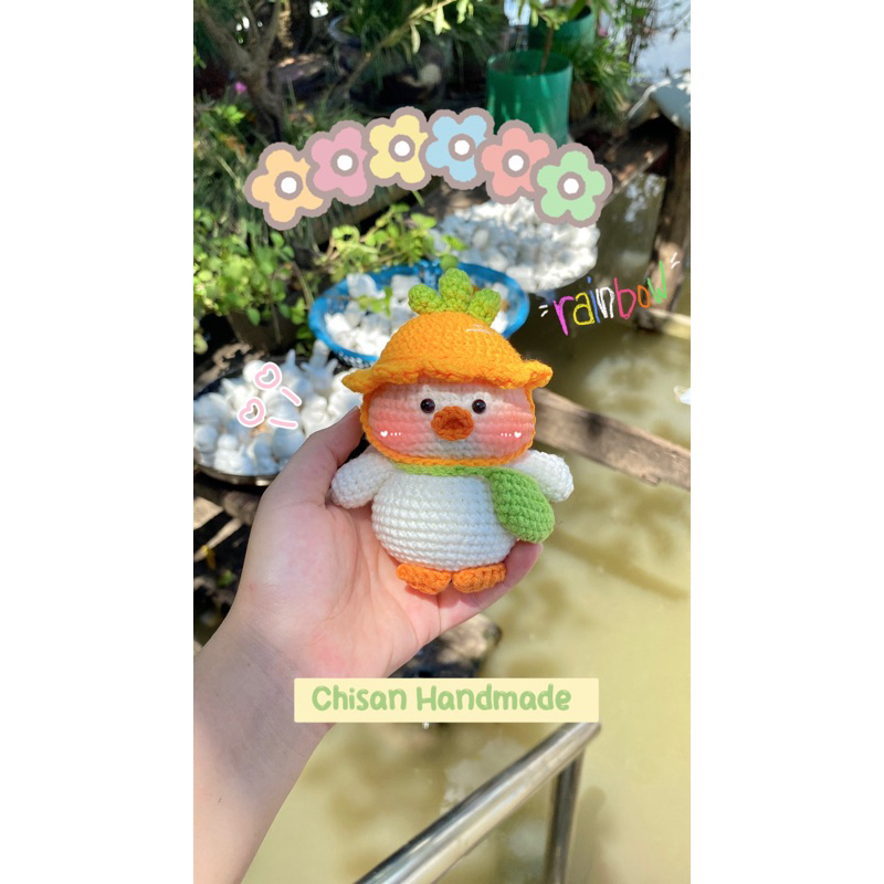Móc khoá len Vịt Carrot 🥕