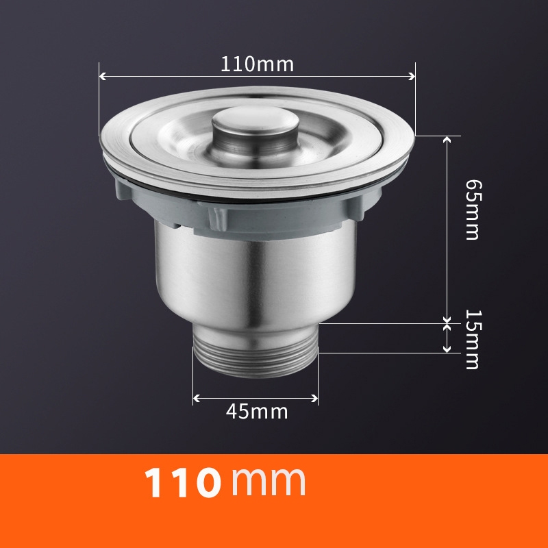 Bộ xi phông chậu rửa bát inox 201 304 Bộ xi phông thoát nước ăn mùi chống chuột