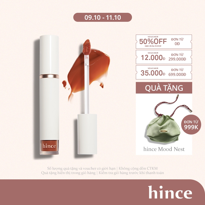 Son Tint Bóng hince Mood Enhancer Water Liquid Glow 4Ml