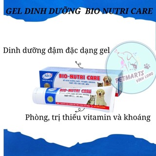 BIO-NUTRI CARE- GEL DINH DƯỠNG CAO CẤP DÀNH CHO CHÓ MÈO
