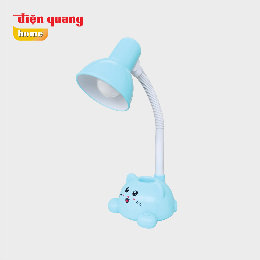 Đèn bàn bảo vệ thị lực Điện Quang ĐQ DKL19 (Con mèo, Hộp cắm bút, Bóng led Buld)