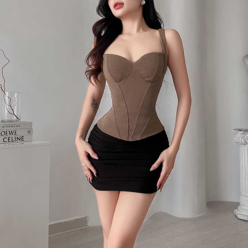 Áo Corset Siết Eo Tôn Vòng Ngực Sexy