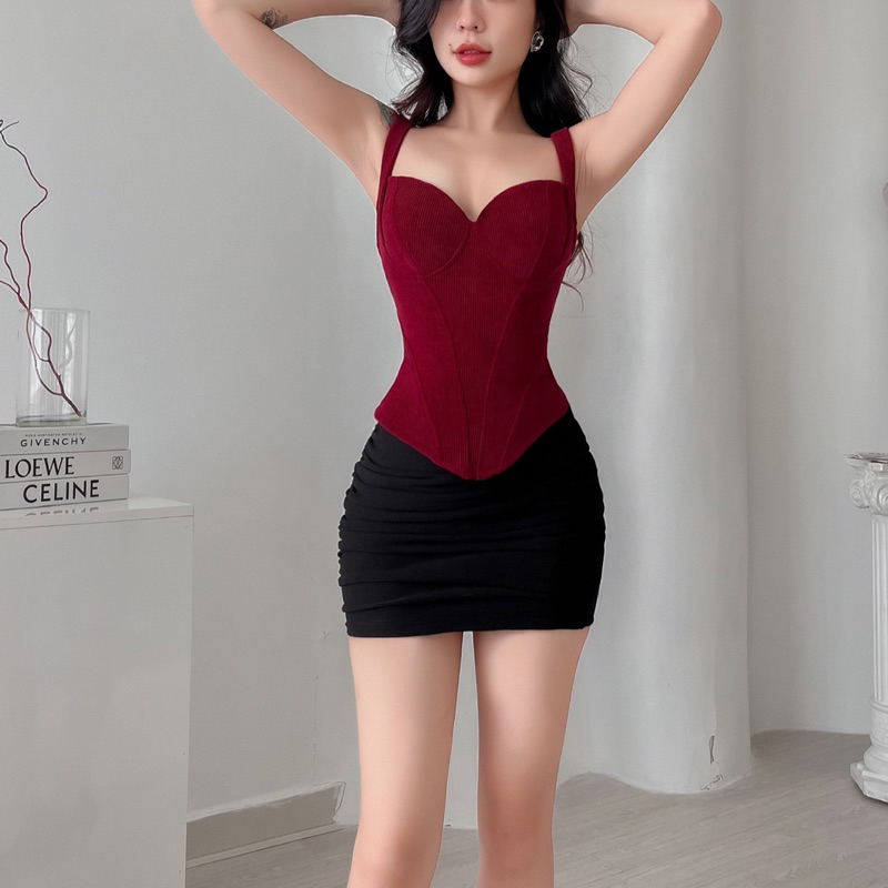 Áo Corset Siết Eo Tôn Vòng Ngực Sexy