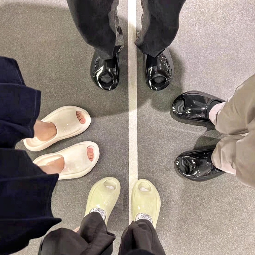 Dép bánh mì nữ nam Vesel bản bóng siêu phẩm fullbox - Dép nam nữ cool ngầu và trendy