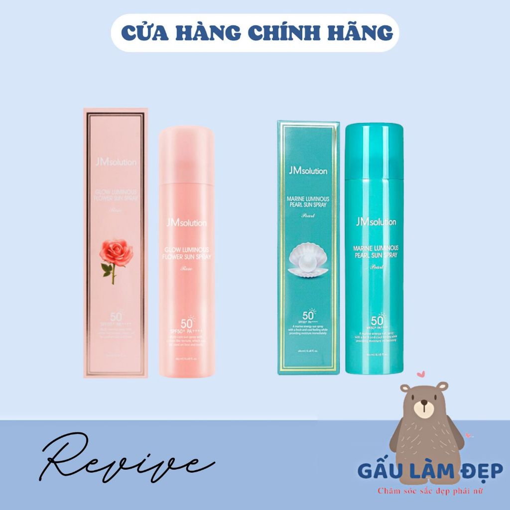 Xịt Chống Nắng Toàn Thân Jm Solution Spf 50 PA++++ Nâng Tone, Dưỡng Ẩm