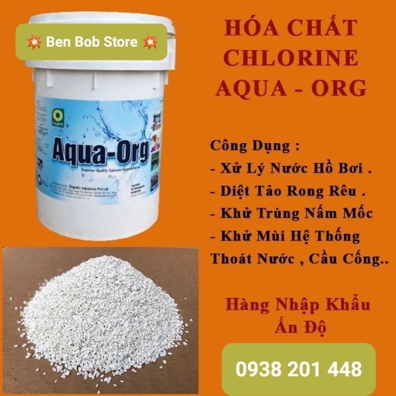 1kg- Clo Ấn Độ 70% Xử Lý Nước, Hồ Bơi,khử trùng nước sinh hoạt # gói 1kg