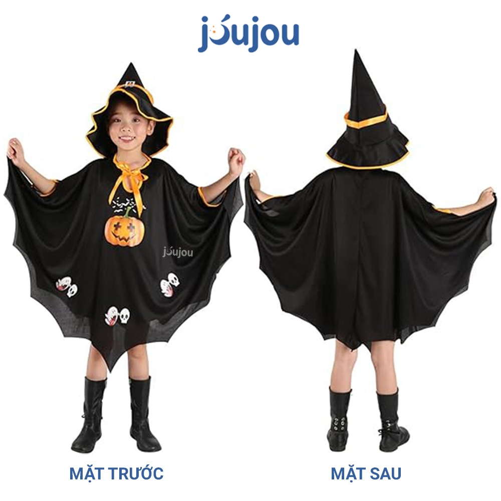 Trang phục hóa trang Halloween Jujou cho bé họa tiết đẹp mắt, mẫu mã đa dạng, chất liệu dày dặn an toàn cho bé