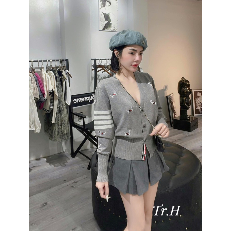 ÁO CADIGAN THOM HOẠ TIẾT CON CHÓ