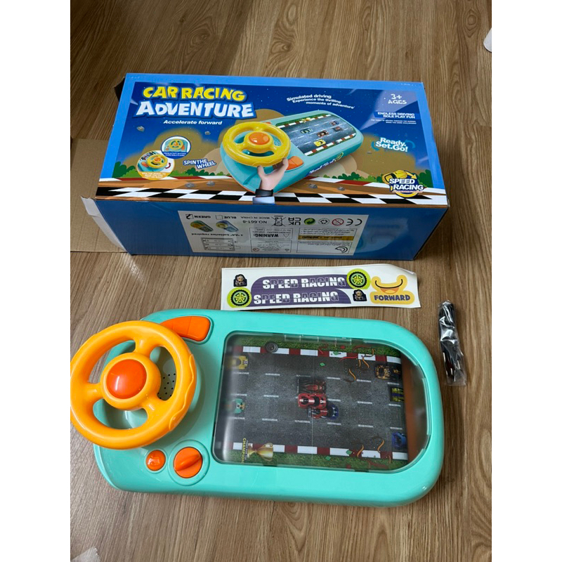 Đồ Chơi Mô Hình Đường Đua Ô Tô 2 Tốc Độ Có Màn Hình Chuyển Động Và Vô Lăng Mô Phỏng Lái Xe Cho Bé