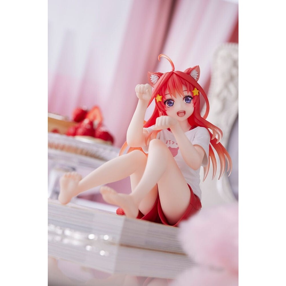 Mô Hình Nakano Itsuki, Gotoubun 5 Nàng Dâu, Cat Room Wear Ver. - Desktop Cute -  Figure Nhật Bản