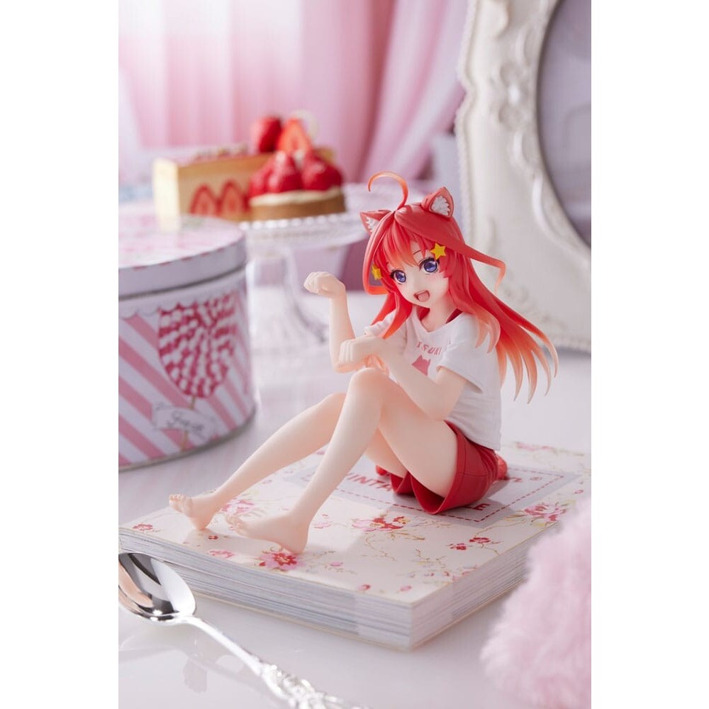 Mô Hình Nakano Itsuki, Gotoubun 5 Nàng Dâu, Cat Room Wear Ver. - Desktop Cute -  Figure Nhật Bản