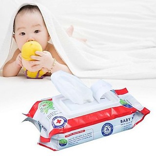Khăn ướt baby wipes 80g - khăn ướt mini không cồn