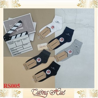 Tất/vớ nam relax rs005 cổ trung trơn màu mềm mại co giãn thoáng mát êm chân