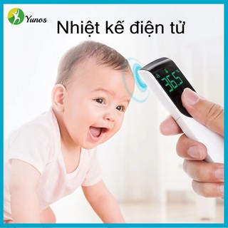 Yunos Nhiệt kế điện tử hồng ngoại Yunos đo nhiệt độ cơ thể và nhiệt độ vật liệu được gửi đến nhiệt kế điện tử Omron