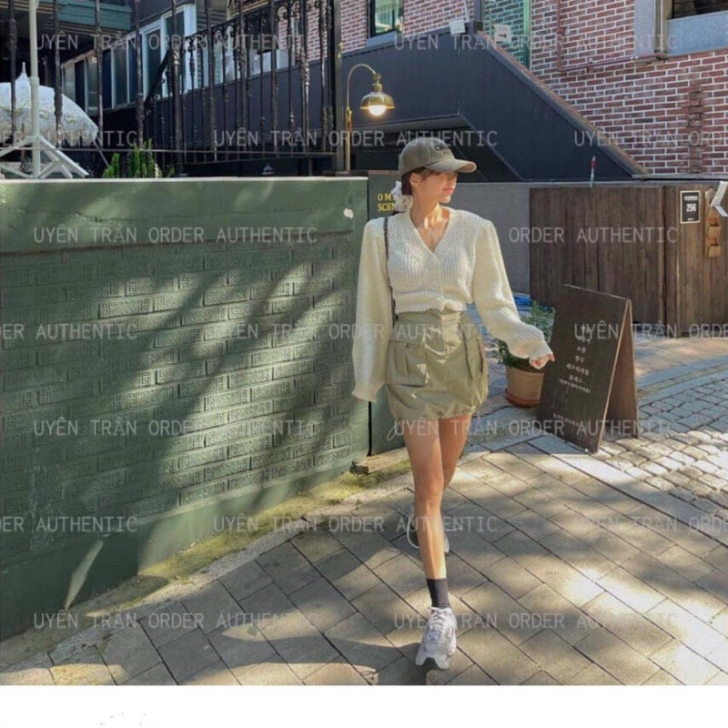 Áo cardigan len HM auth