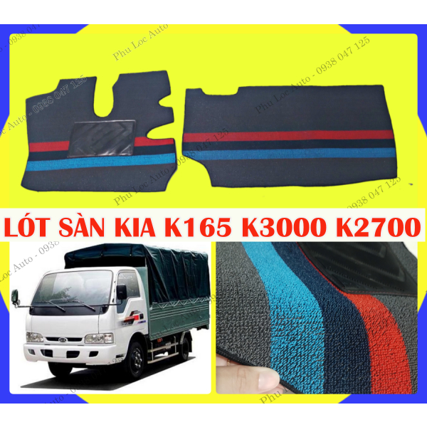 Thảm lót sàn xe tải THACO KIA K165 K3000 K2700 K140 K190 K125 CẮT SẴN bền đẹp