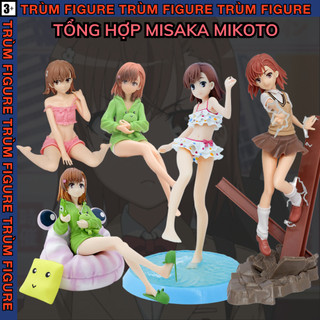 Mô hình, figure misaka mikoto ếch xanh, bộ sưu tập tổng hợp misaka mikoto - full box trùm figure