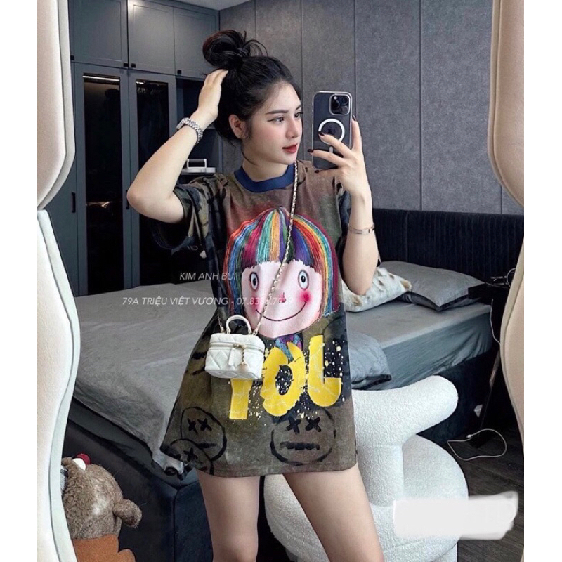 Áo thun nữ Quảng Châu loại 1 In hình siêu cấp #Zimi04