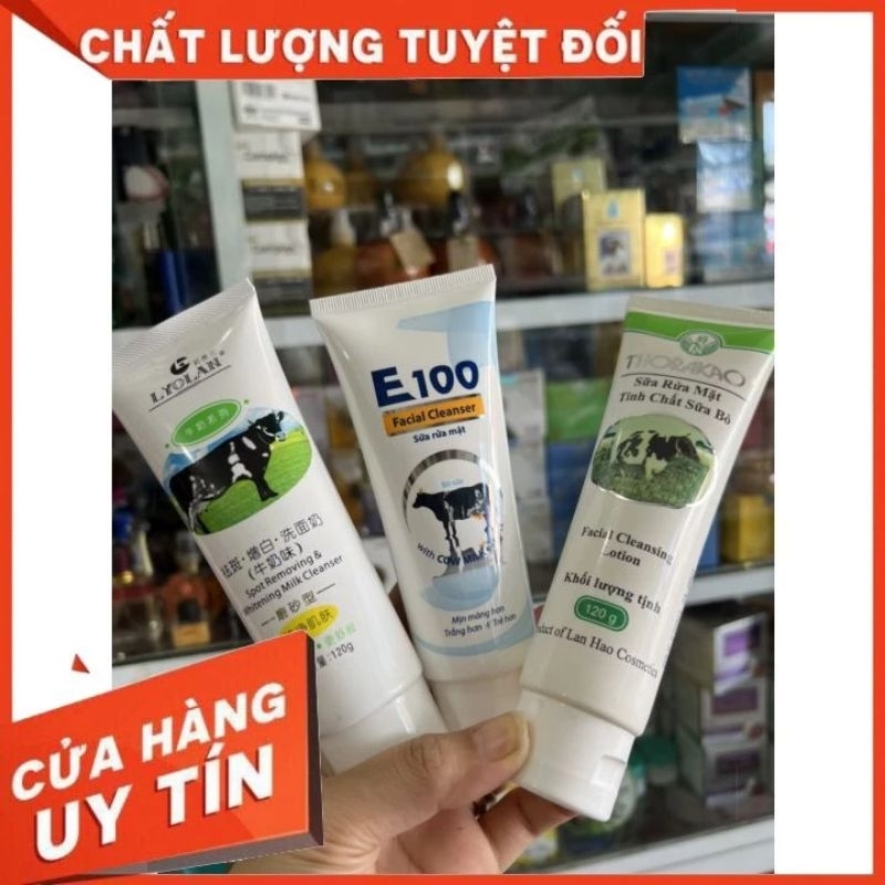 Sữa Rữa Mặt Trắng Da SỮA BÒ E100, THORAKAO