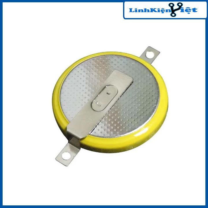 Pin liền đế CR2450 3V pin chân hàn nằm ngang-chân hàn thẳng đứng