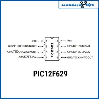 PIC12F629-I/P chân cắm-chân dán