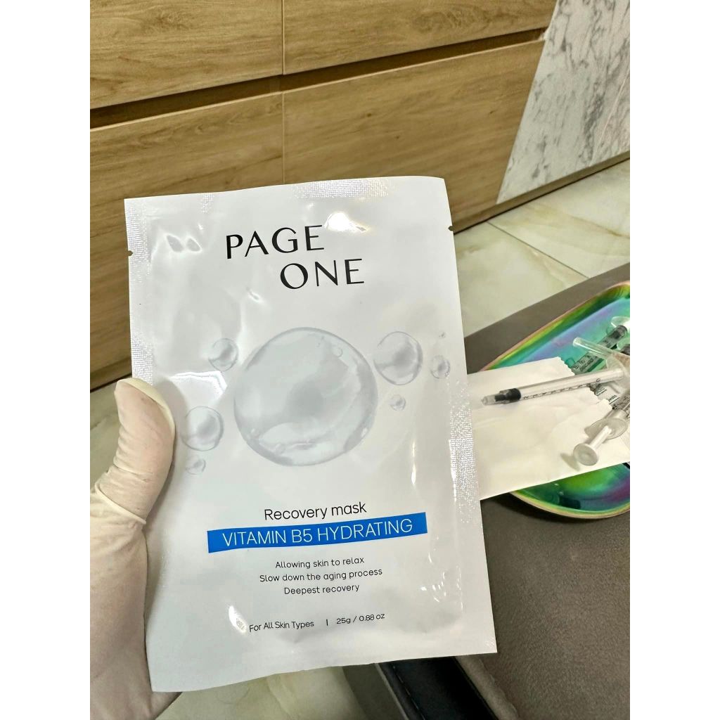 1 MIẾNG MẶT NẠ PAGE ONE Mặt nạ dưỡng ẩm phục hồi chuyên sâu VITAMIN B5 HYDRATING RECOVERY MASK