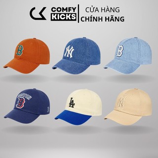 Mũ/nón mlb lưỡi trai unisex chính hãng, mũ mlb ny - la - boston nam nữ phong cách hàn quốc