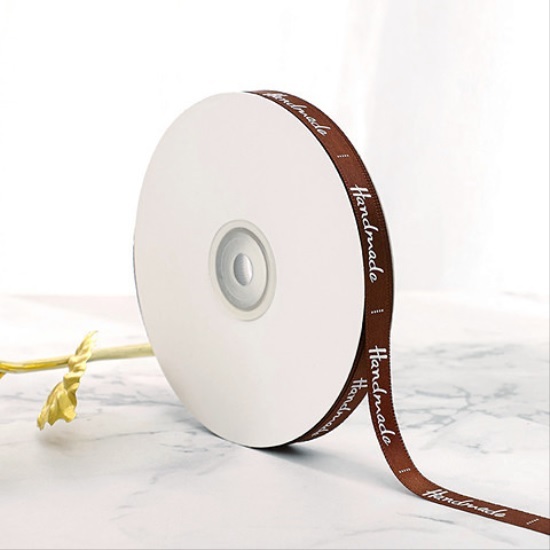 1 MÉT dây ruy băng lụa chữ handmade bản 1cm, ruy băng trang trí bánh sinh nhật, bó hoa nhiều màu gói hoa