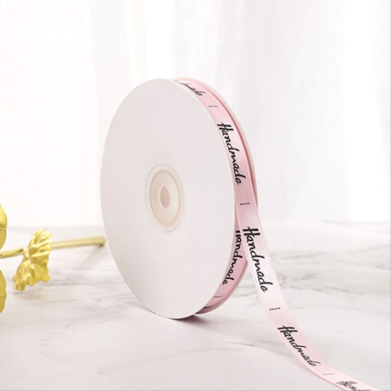 1 MÉT dây ruy băng lụa chữ handmade bản 1cm, ruy băng trang trí bánh sinh nhật, bó hoa nhiều màu gói hoa