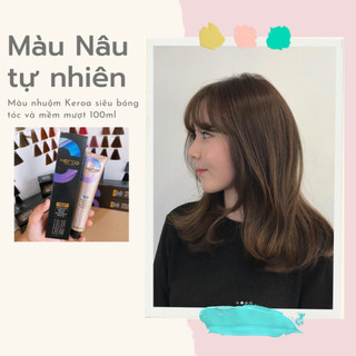 Màu nhuộm tóc Nâu tự nhiên KEROA SANG TRỌNG SIÊU BÓNG TÓC 100ML