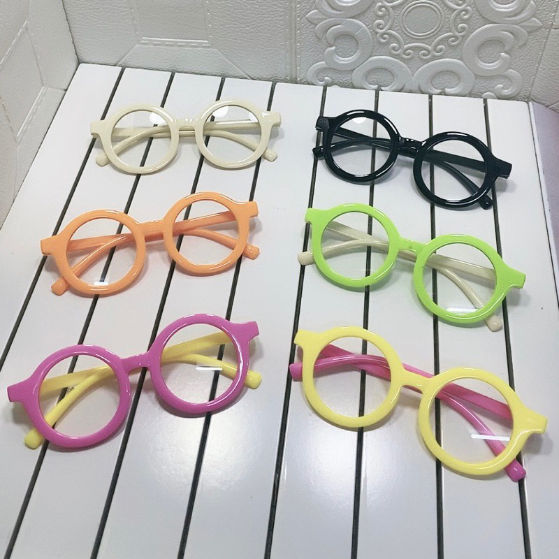 kính trẻ em,kính gọng dẻo, mắt kính bé tròn,kính chốnguv400 bảo vệ tốt cho mắt