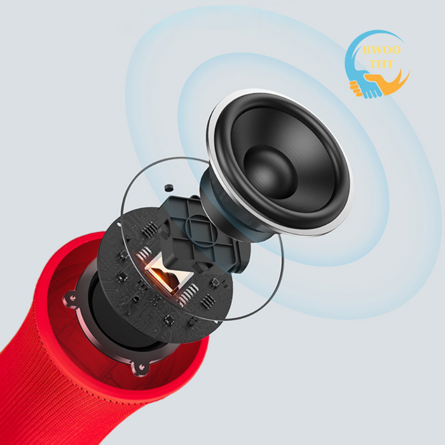 Loa BLUETOOTH BS 56 chính hãng BWOO| âm thanh HIFI ánh sáng RGB nháy theo nhịp điệu bảo hành 12 tháng