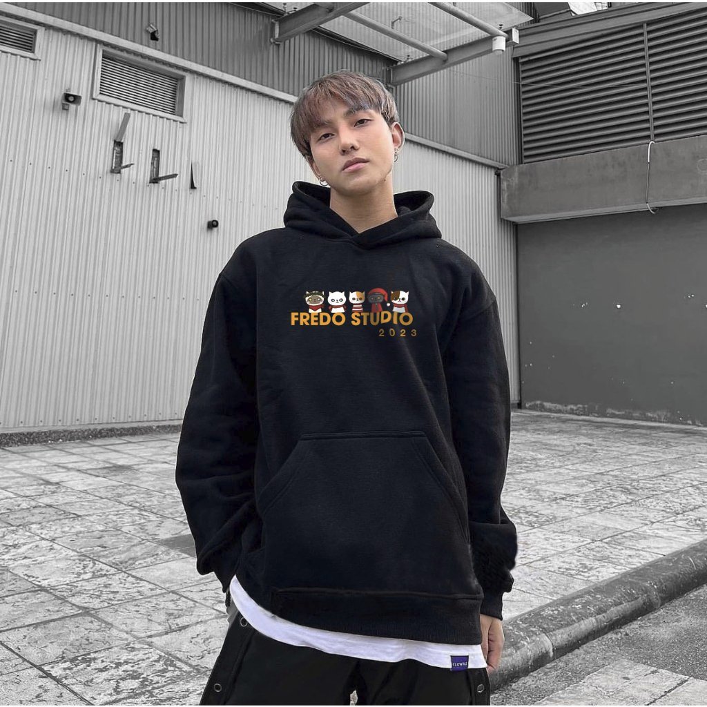 Áo Hoodie CAT TEE Nam Nữ Premium FREDO Local Brand Unisex 100% Cotton 400GSM Fredo Menwear