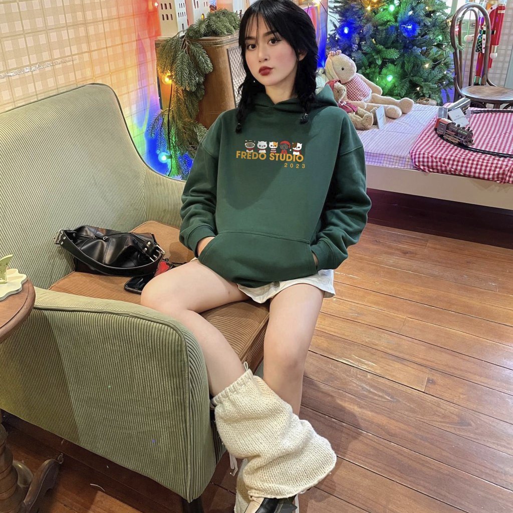 Áo Hoodie CAT TEE Nam Nữ Premium FREDO Local Brand Unisex 100% Cotton 400GSM Fredo Menwear