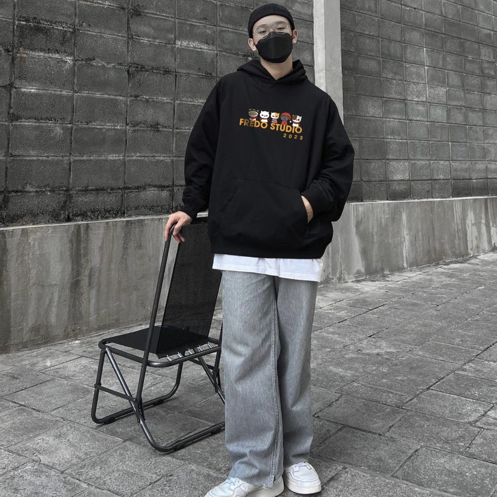 Áo Hoodie CAT TEE Nam Nữ Premium FREDO Local Brand Unisex 100% Cotton 400GSM Fredo Menwear