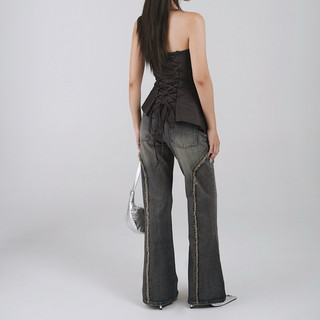 Quần Jeans cạp trễ tua rua INTO EIGHT thiết kế (Fay Jeans)