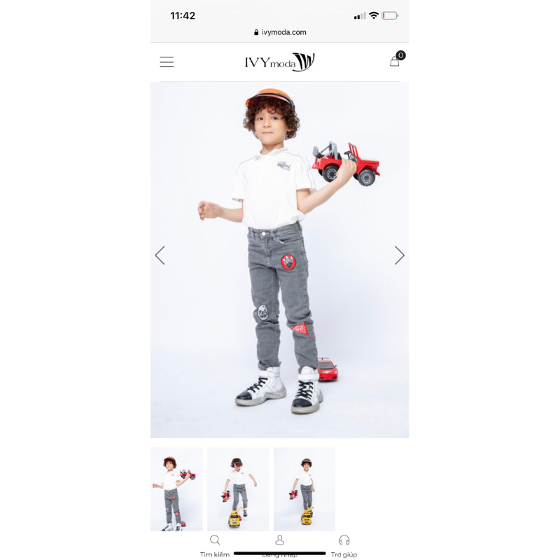 Quần bò bé trai từ 4 đến 6 tuổi, hãng IVY moda.