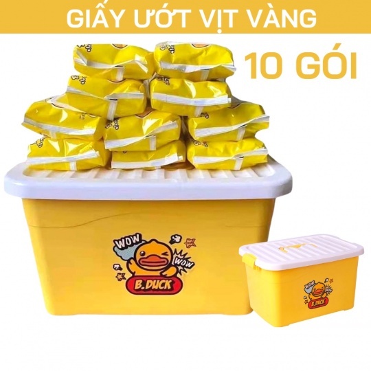 Khăn Giấy Ướt Con Vịt Vàng B DUCK - Siêu Tiện Lợi, Mùi Thơm Dễ Dịu Nhẹ Cho Em Bé- EnterHome