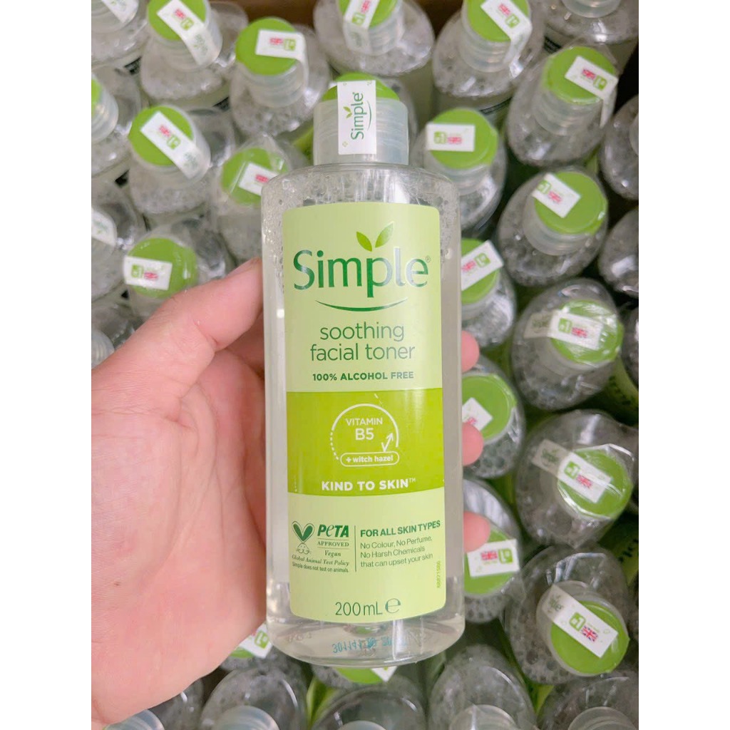 Nước Hoa Hồng Simple Soothing Facial Toner 200ml - Sunshine Official Store