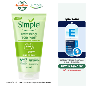 Sữa Rửa Mặt Simple Kind To Skin Refreshing Facial Wash 150ml - Sunshine Official Store