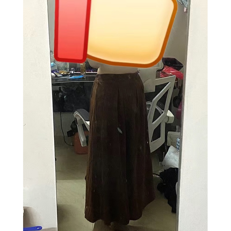 Chân váy xếp ly retro dáng dài trơn màu basic Bigsize đến 85kg