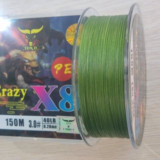 Dây câu cá PE TORO CRAZY X8 150m