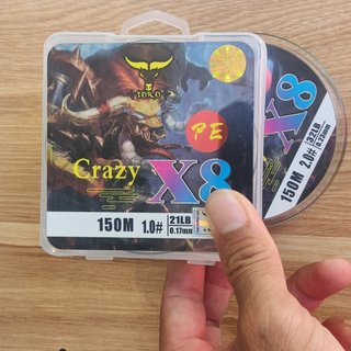 Dây câu cá PE TORO CRAZY X8 150m